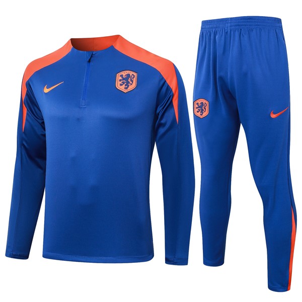 Sweatshirts Niederlande 2024-2025 Blau 3